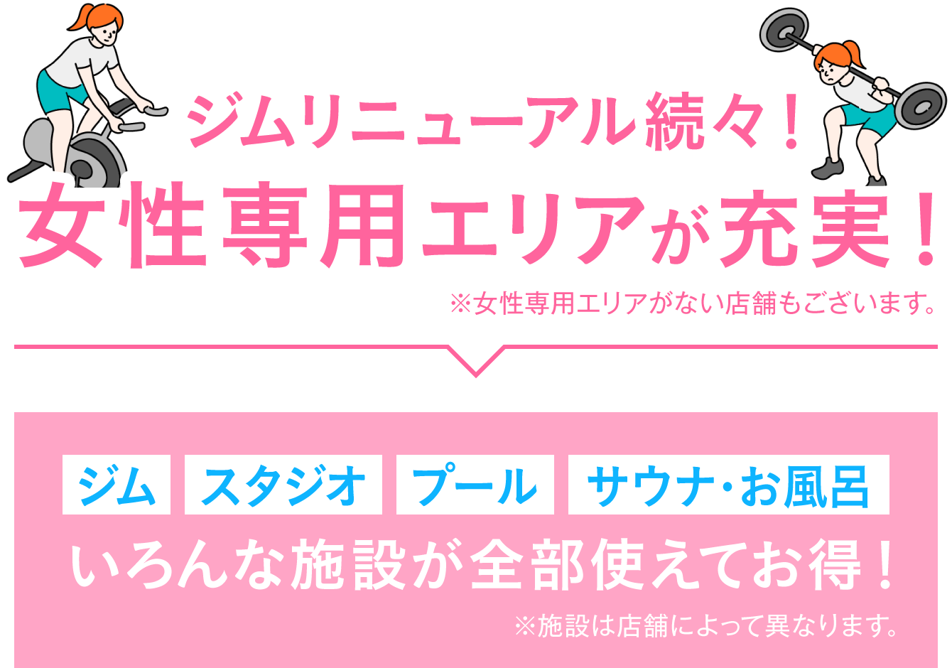 ジムリニューアル続々！1年に1度だけの大チャンス！1年間月会費がどんどん安くなる！さらに4月の月会費0円！ 4/30(木)まで